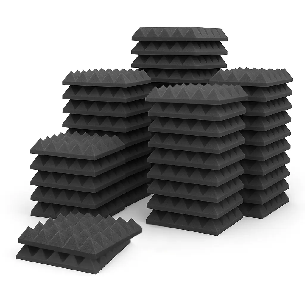 SUPER AANBIEDING - Set Piramideschuim Standard - 40 stuks - 5cm dik - 30x30cm